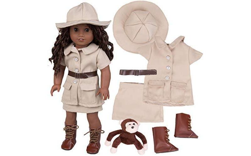 Dress Along Dolly Safari Explorer Outfit for American Girl Doll