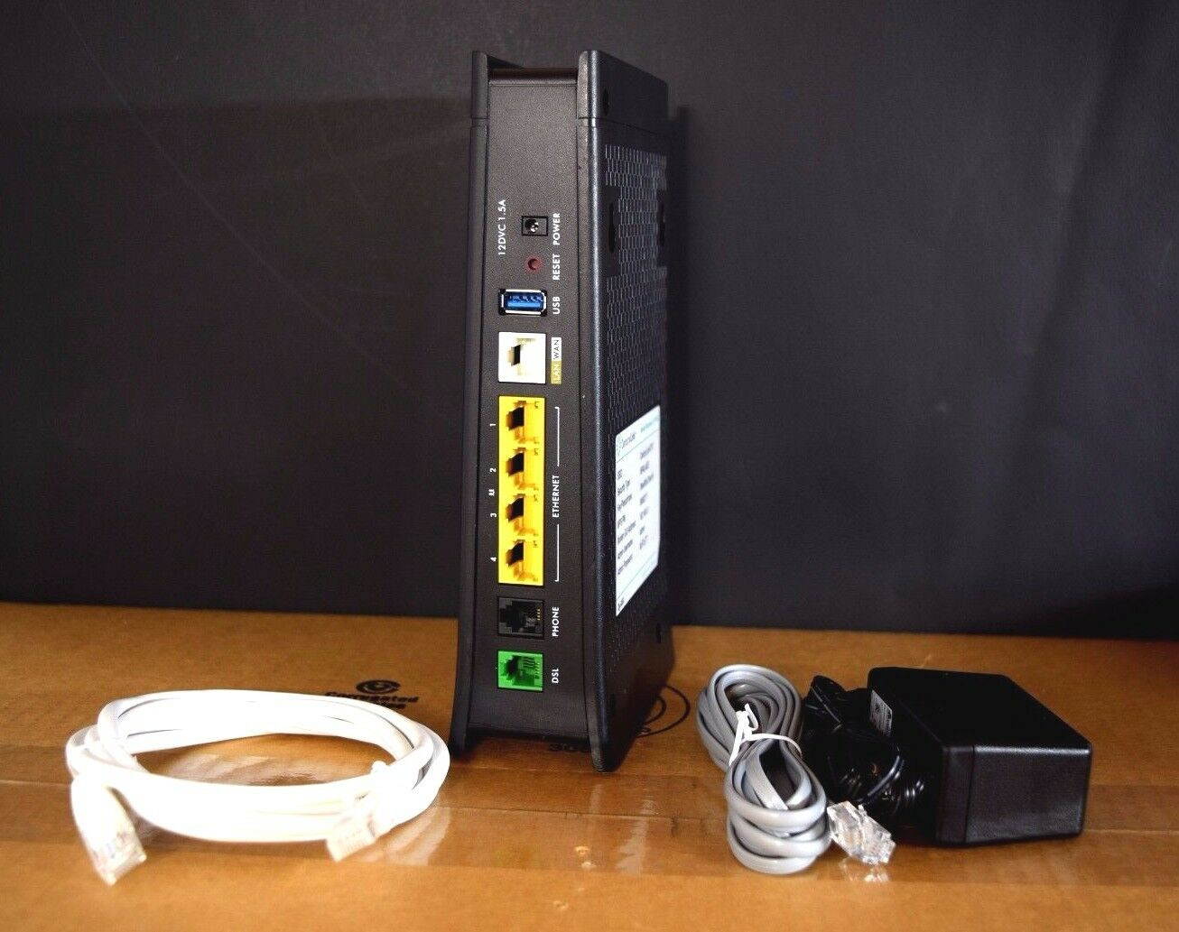 Centurylink Zyxel C1100Z 802.11n VDSL2 Wireless Modem Router, New Cables UPDATED