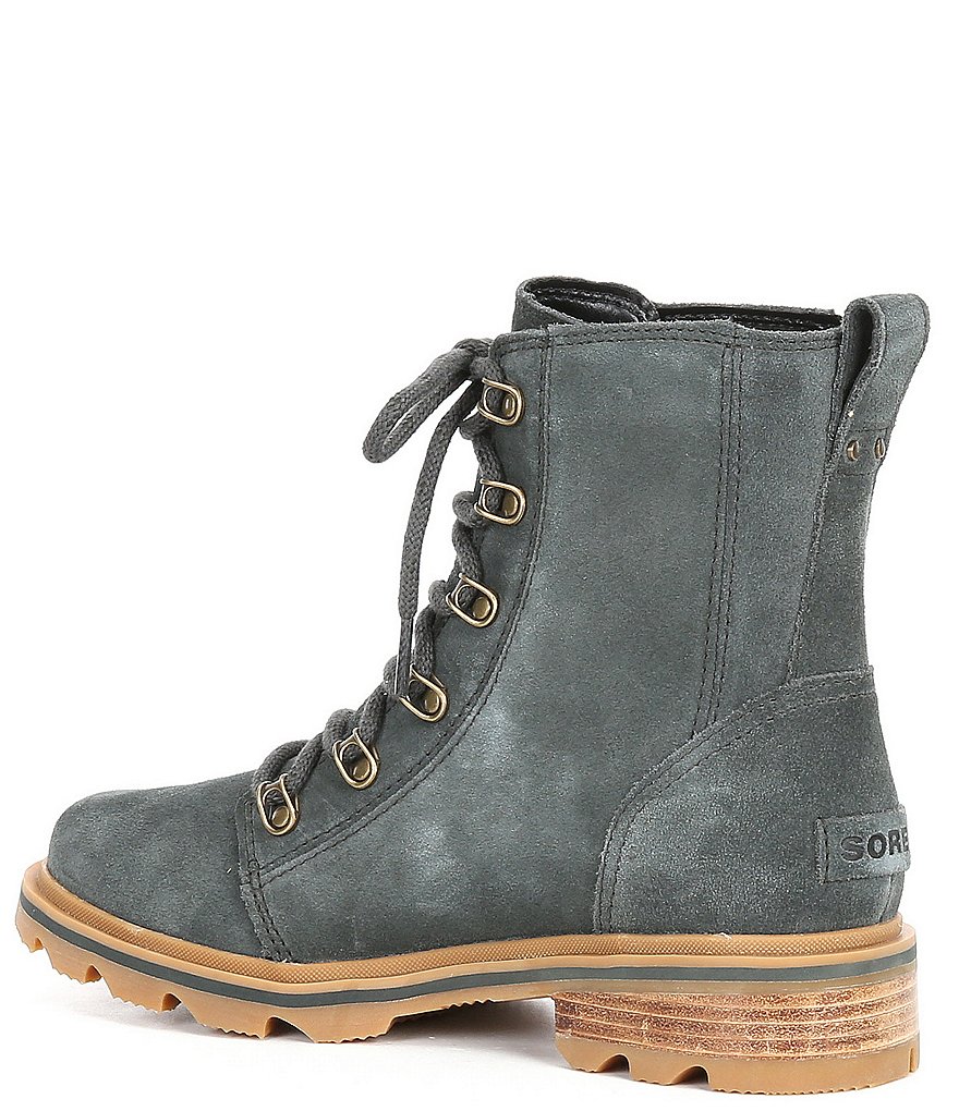 Sorel Lennox Waterproof Suede Lace-Up Booties