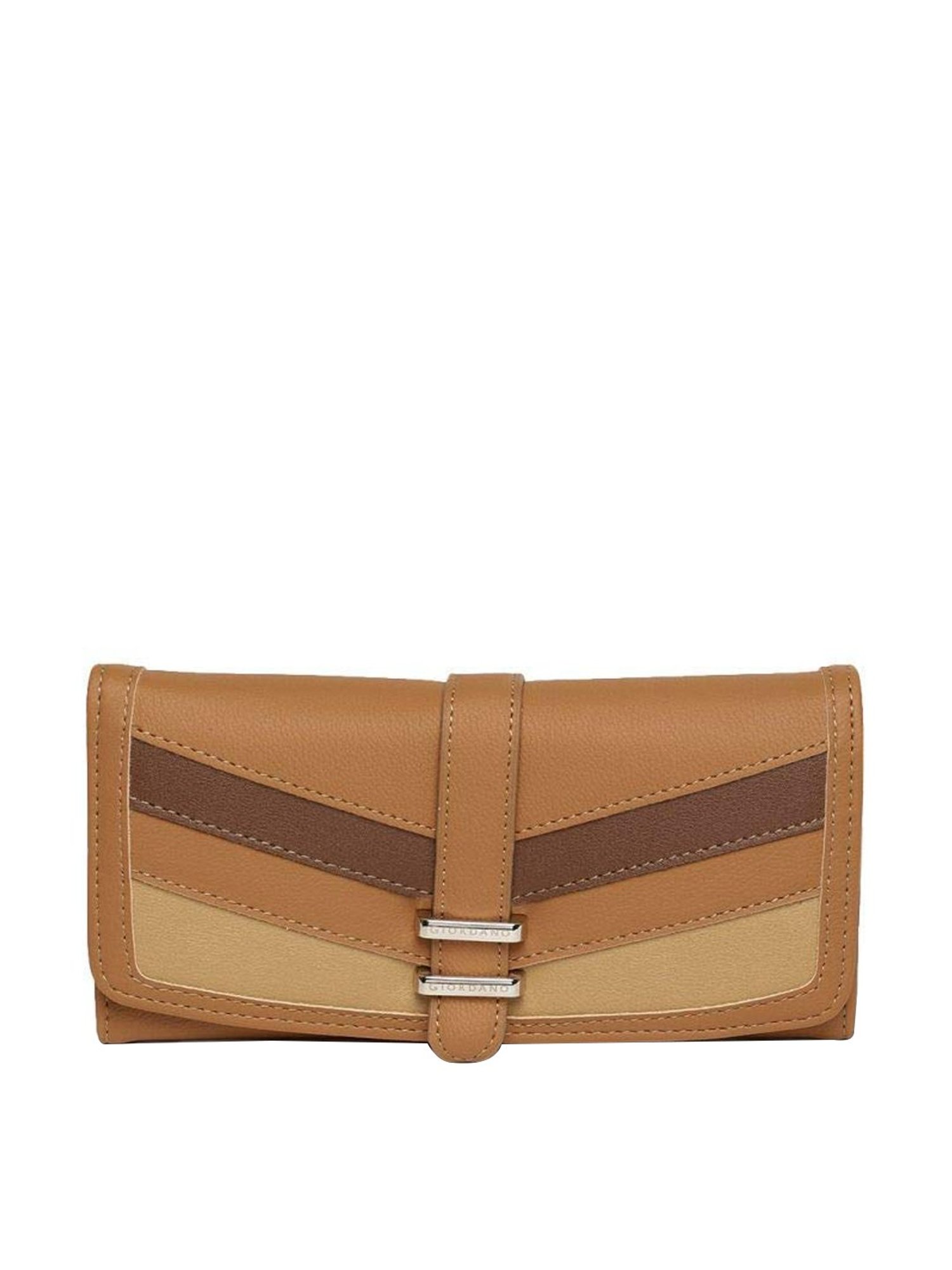 Giordano Beige Paneled Wallet for Women