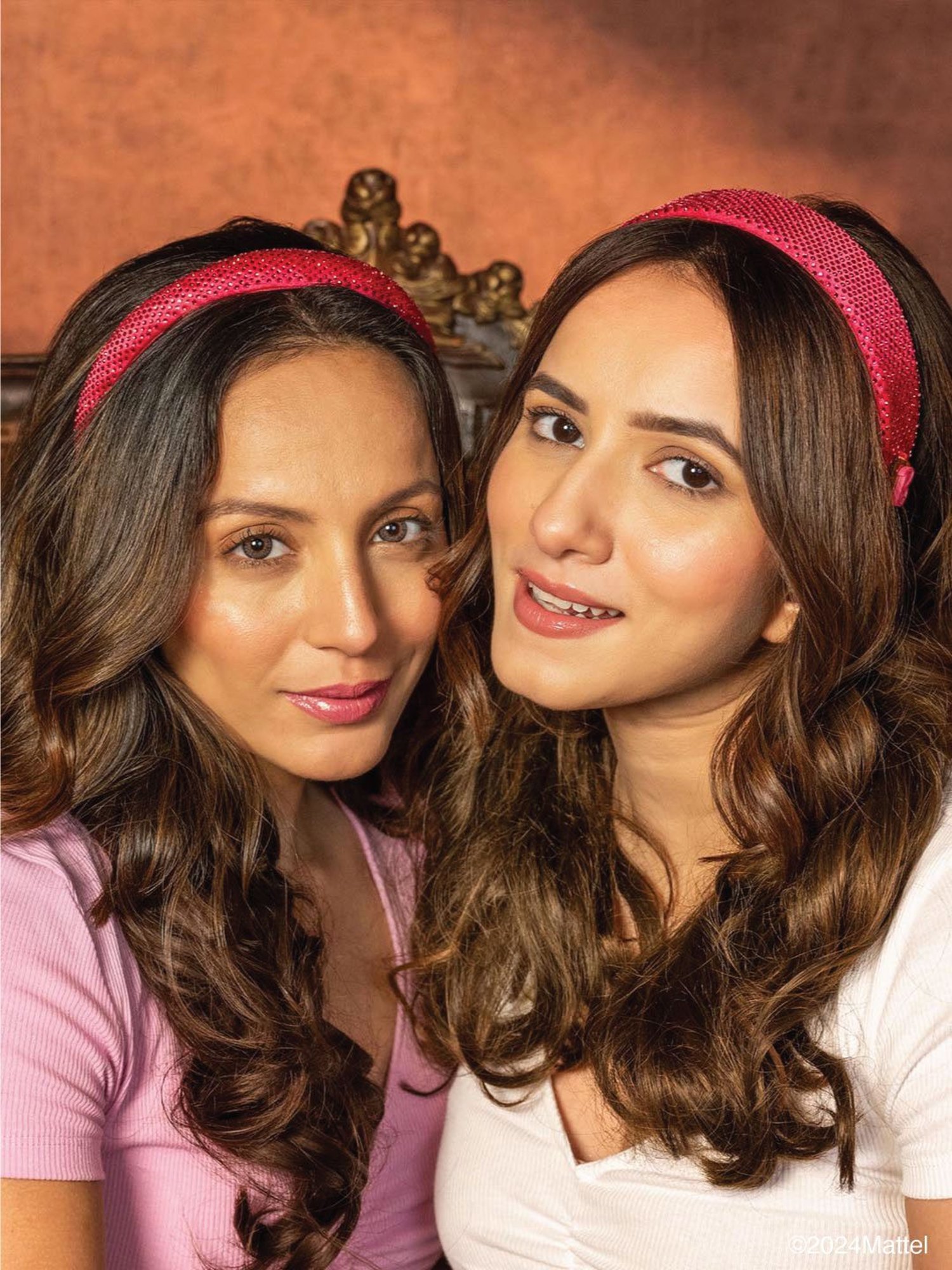 Hair Drama Company Barbie Rhinestone Pink Embellished Hair Band - Set of 2