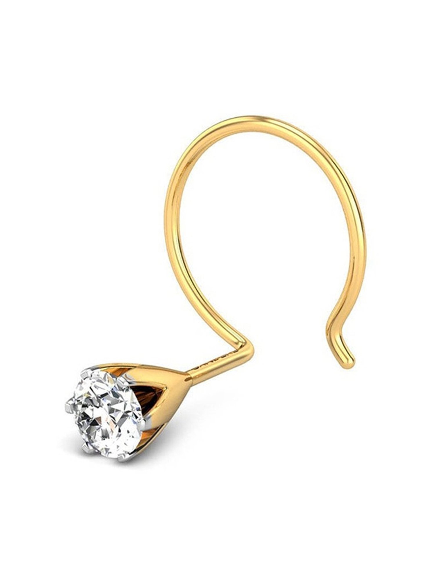 Malabar Gold and Diamonds 18 kt Gold & Diamond Nosepin