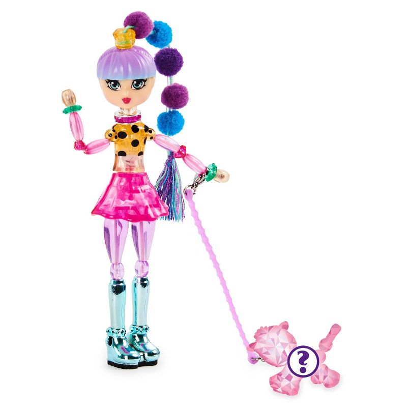 Twisty Girlz - Lil Gemz Transforming Doll to Collectible Bracelet with Mystery Twisty Petz