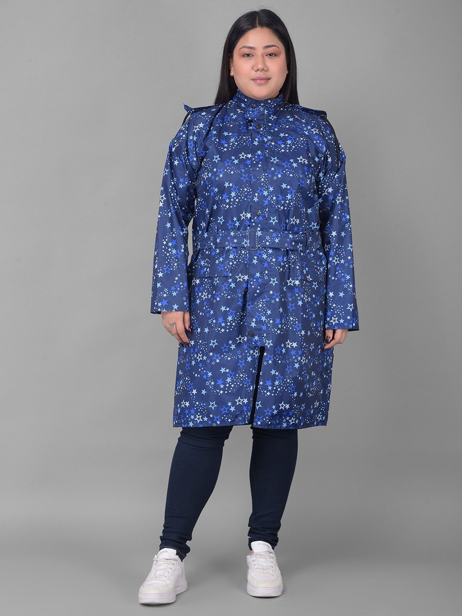 Dollar Blue Printed Rain Jacket
