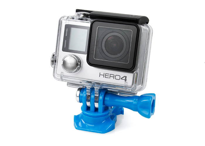 JMT 360 Turntable Quick Release Buckle Connector Tripod Adapter Blue for Gopro Hero 2 3 3+/Plus 4 Camera