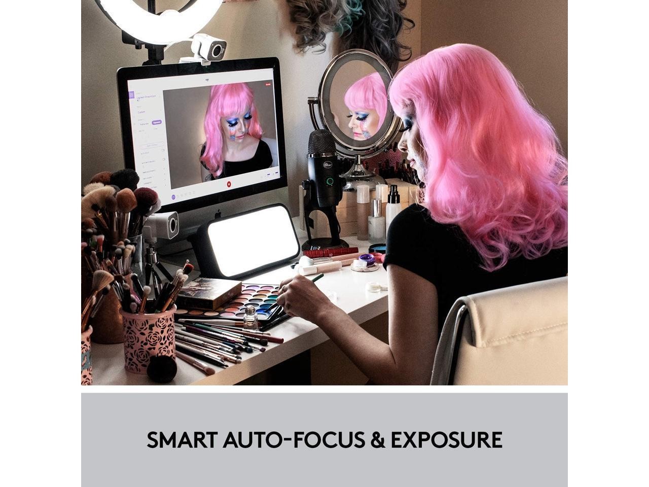 Logitech StreamCam, 1080P HD 60fps Streaming Webcam with USB-C and Built-in Microphone (In Hand)1080P at 60 fps The ultimate streaming experience for both creator And audience with ultra-smooth