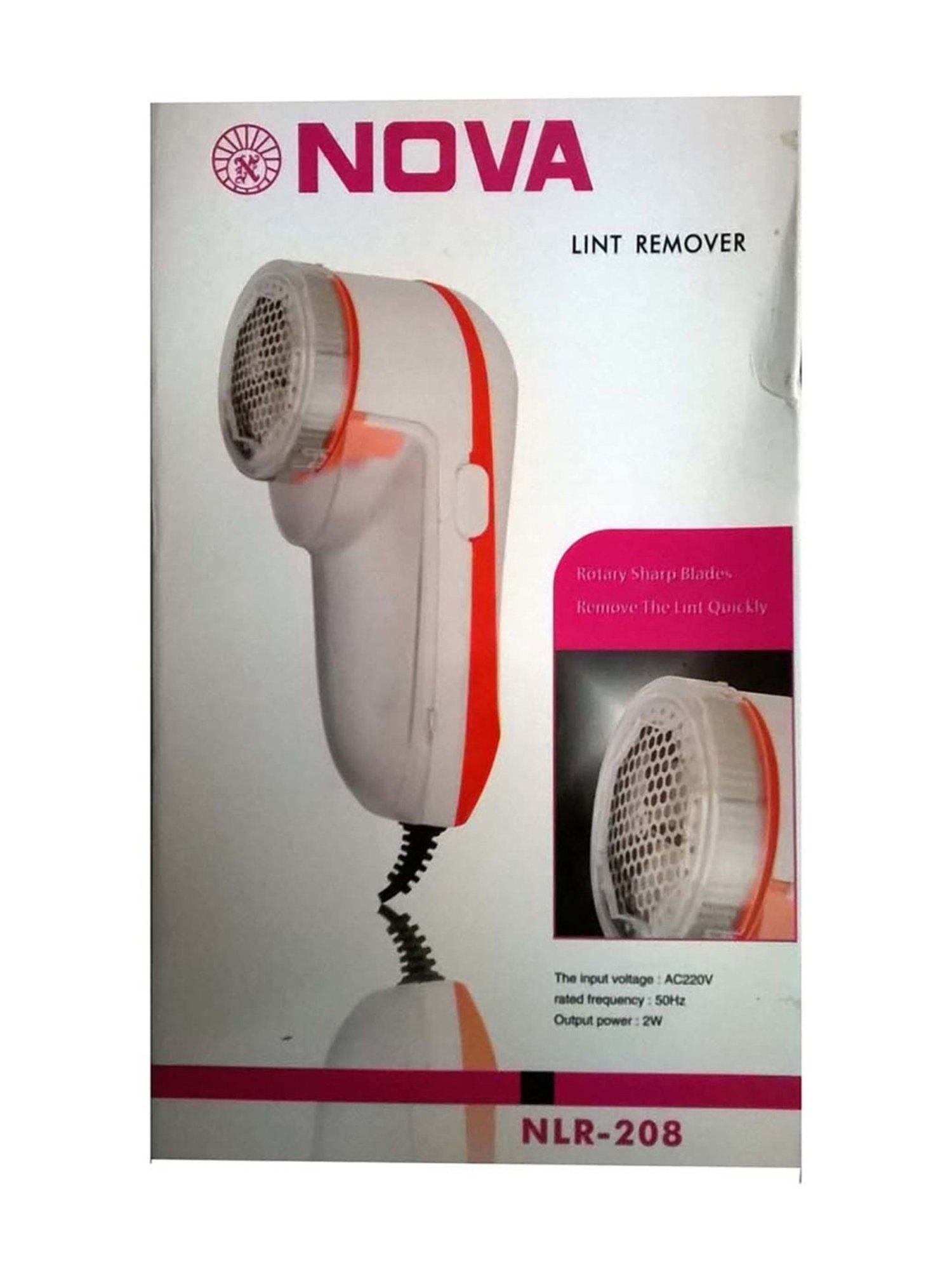 Nova NLR 208 Electric Lint Remover (Orange)