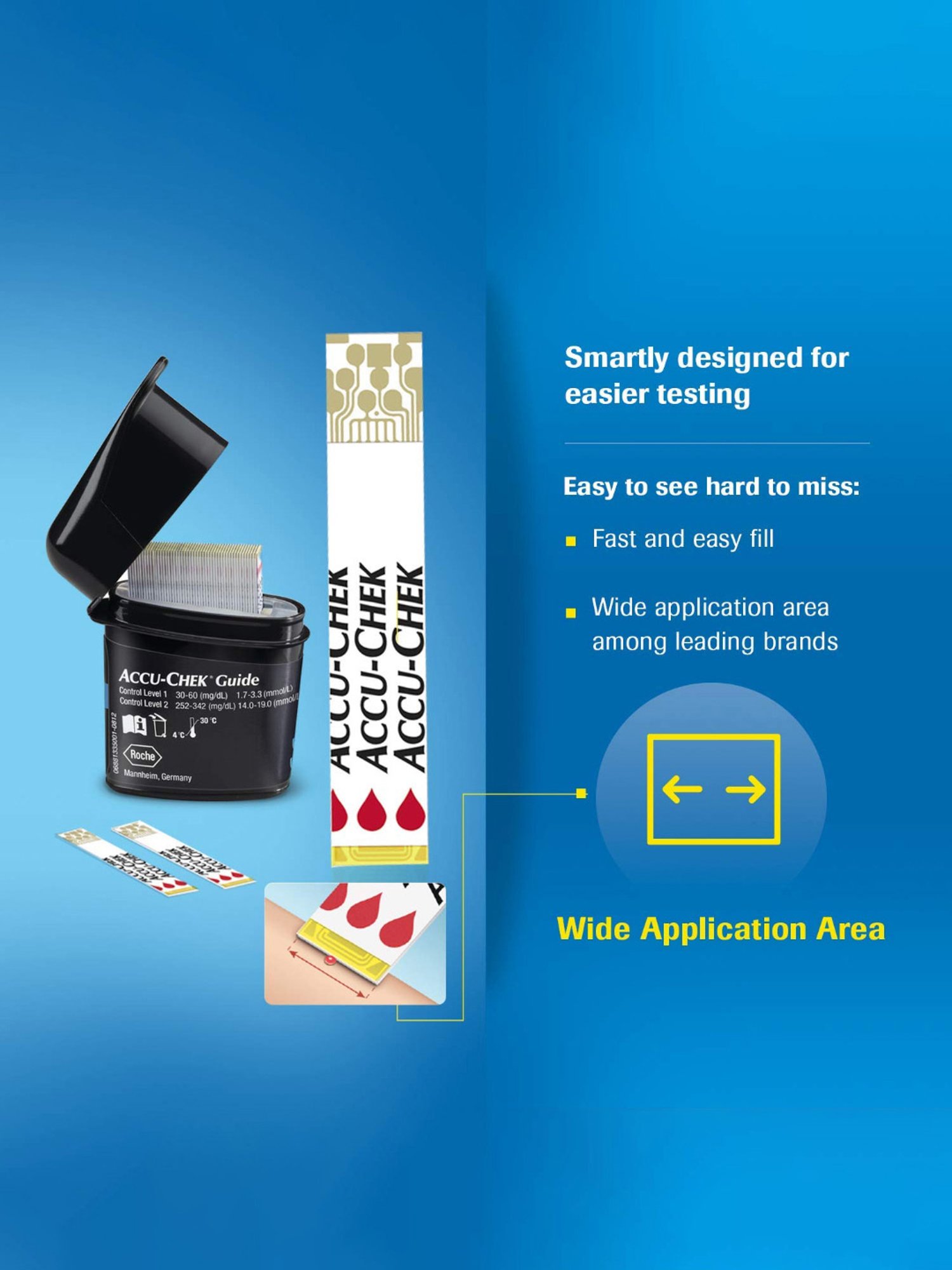 Accusure Simple Glucometer machine With 25 Test Strips (Black)