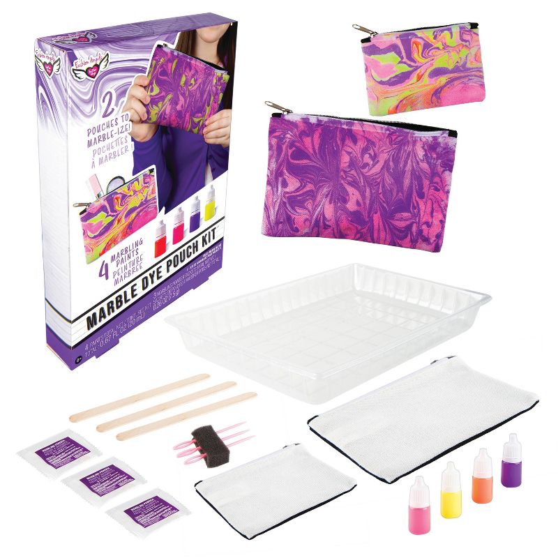 Marble Dye Pouch Kit - Fashion Angels