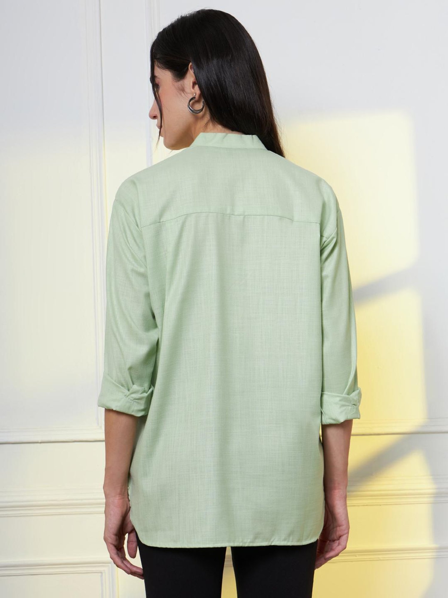 FITHUB Green Relaxed Fit Shirt