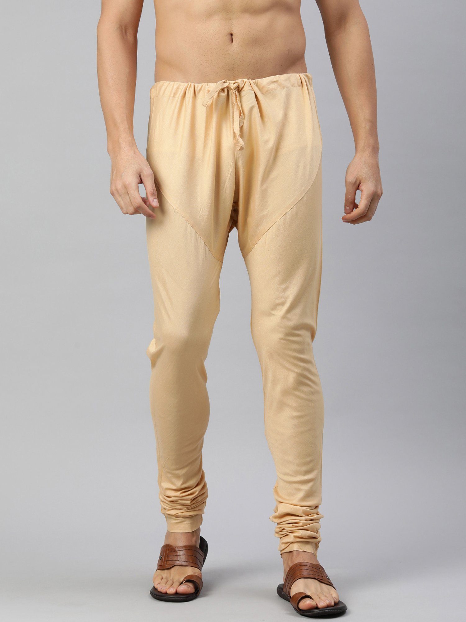 Manthan Dark Fawn Regular Fit Churidars