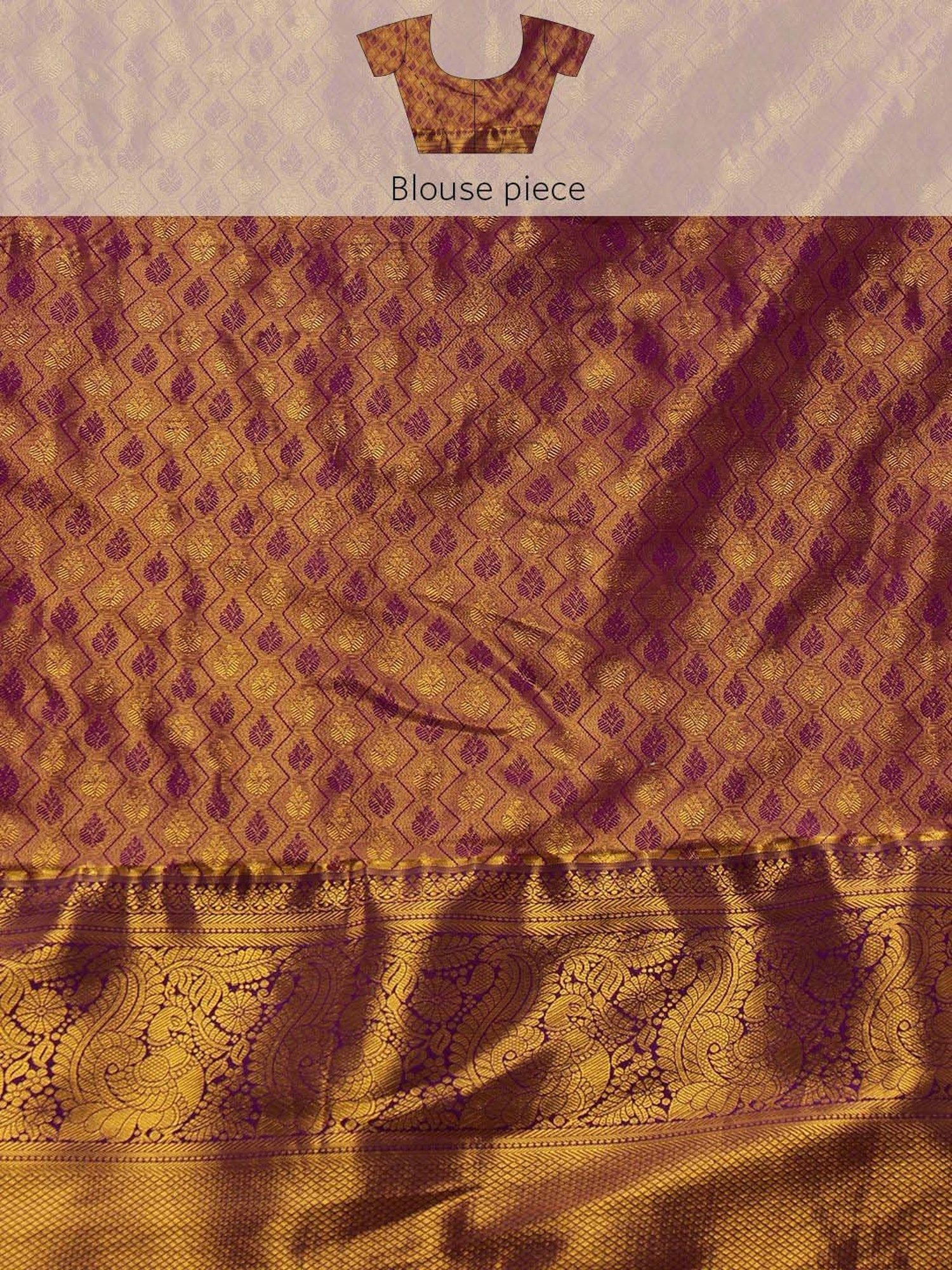 Silk Land Mustard Silk Woven Saree With Unstitched Blouse