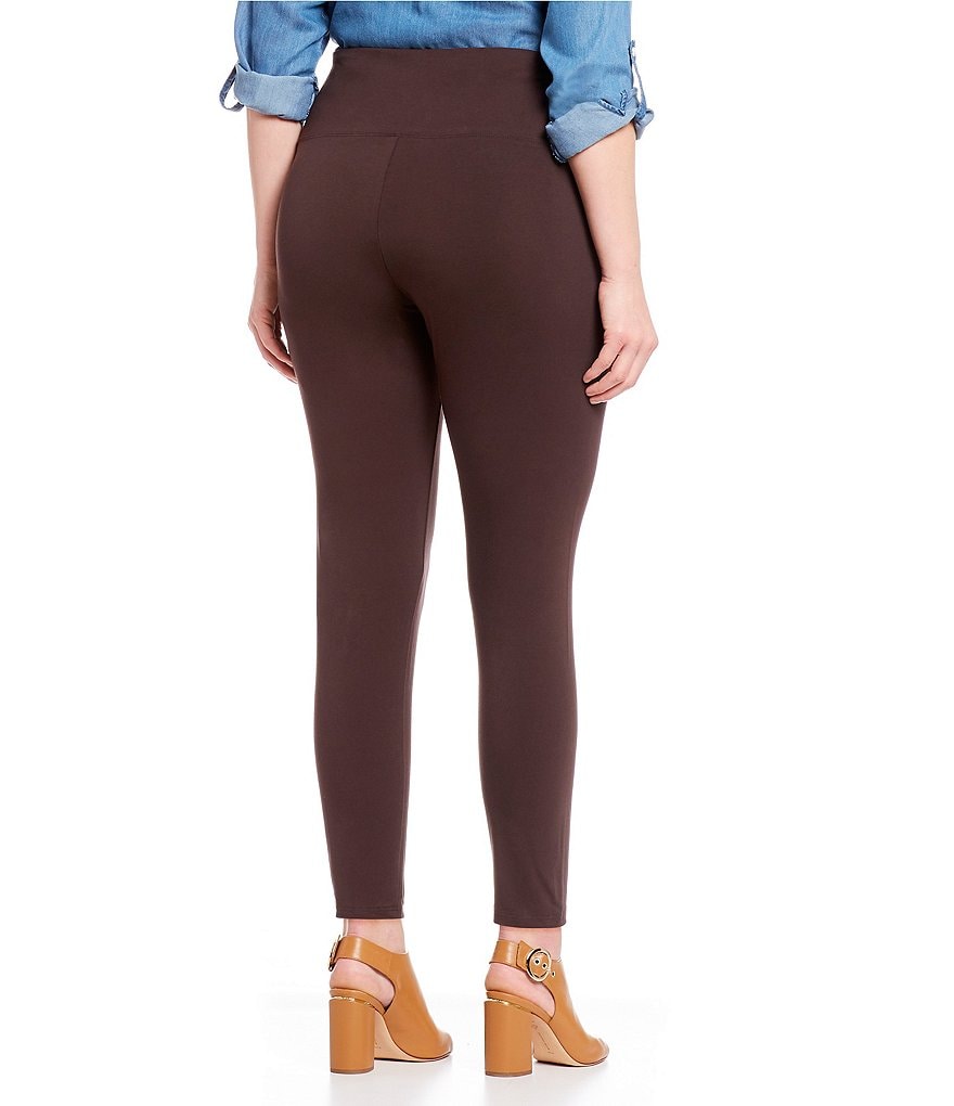 Intro Plus Size Bella Solid Double Knit Slim Her Leggings