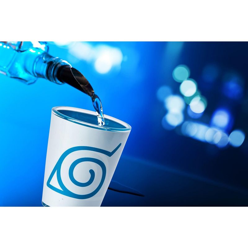 Just Funky Naruto Shippuden Konohagakure Village Symbol & Cloud Shot Glass | Holds 2 Ounces