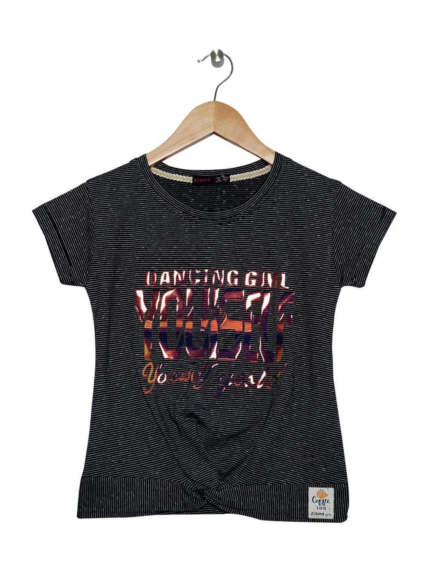 ZIAMA Kids Navy Printed Top