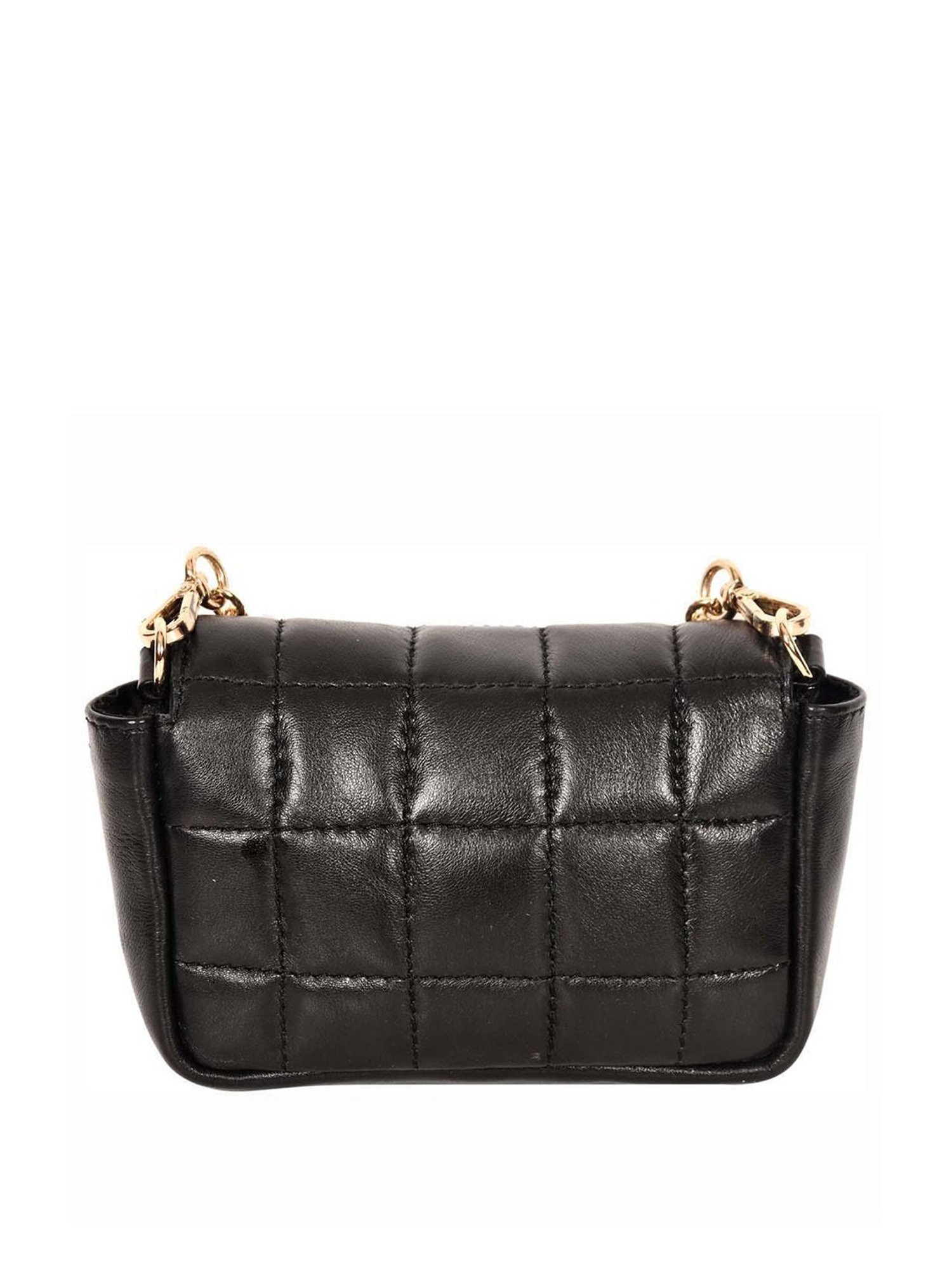 SASSORA Black Quilted Medium Sling Handbag