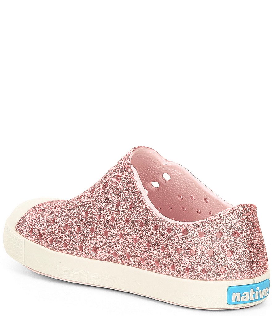 Native Girls' Jefferson Bling Glitter Slip-On Sneakers (Infant)