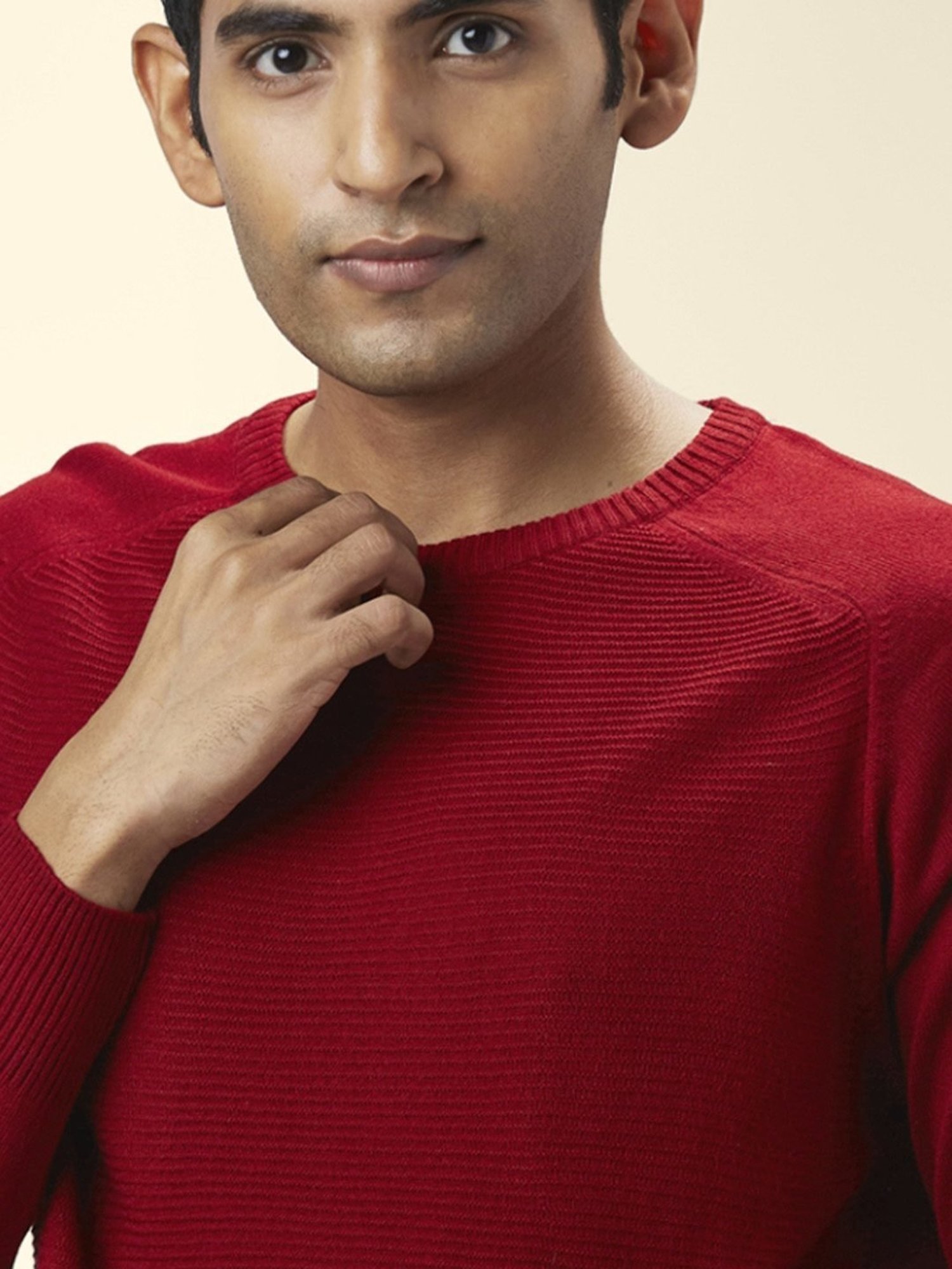 Byford by Pantaloons Red Regular Fit Sweater