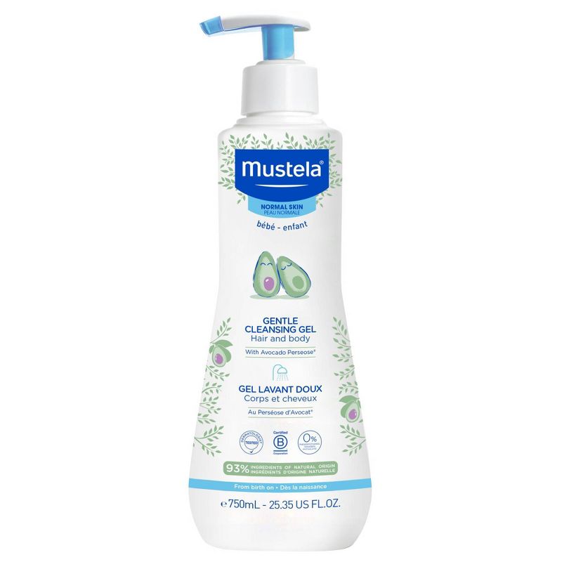 Mustela Organic Cleansing Gel with Olive Oil and Aloe - 13.5 fl oz