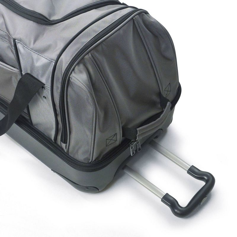 FUL Workhorse 30" Rolling Duffel Bag with Retractable Pull Handle - Black