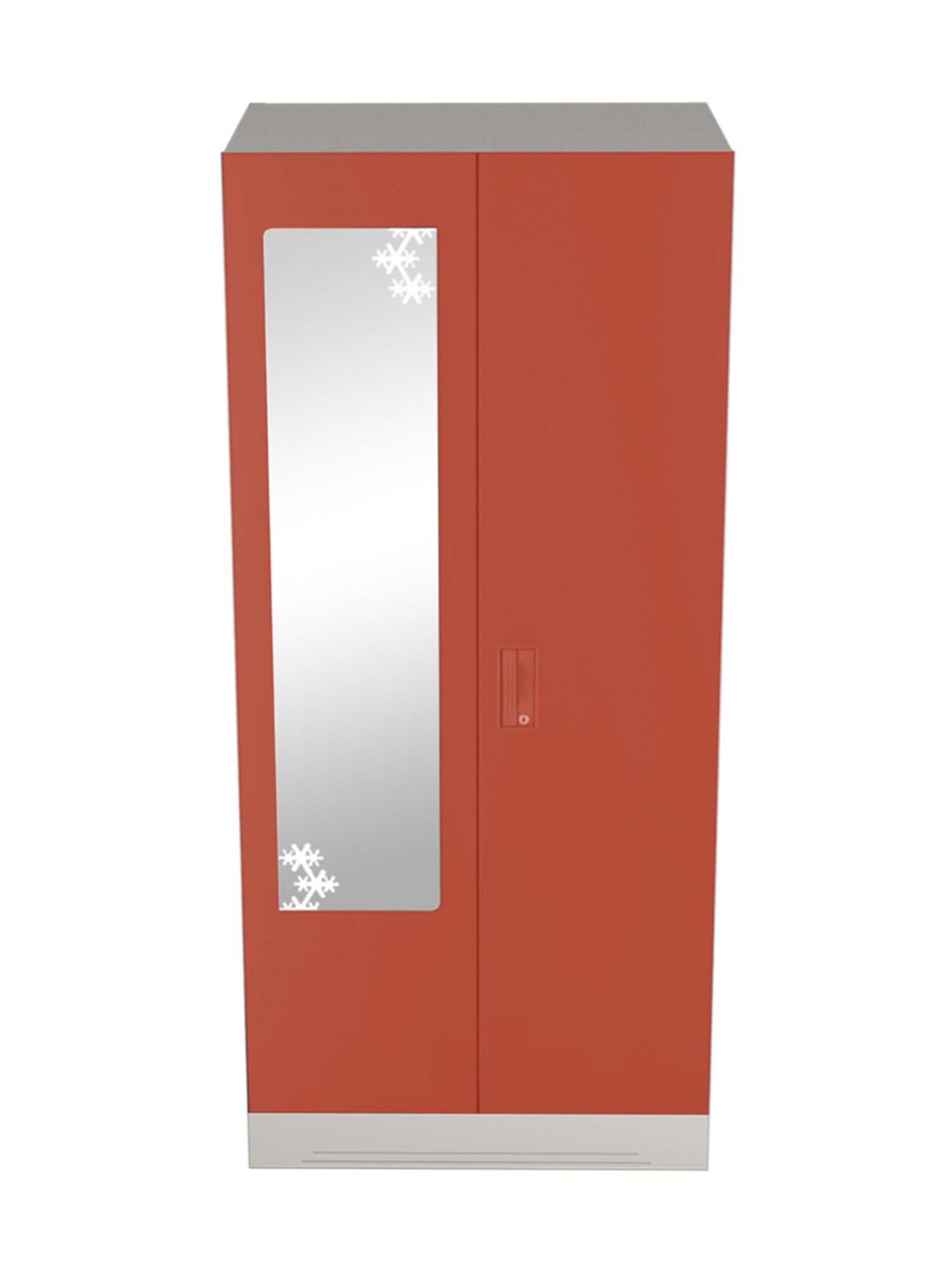 Godrej Interio Slimline 2 Door M2 Steel Almirah, (1 Year Warranty,Locker, Tex Terracotta Color)