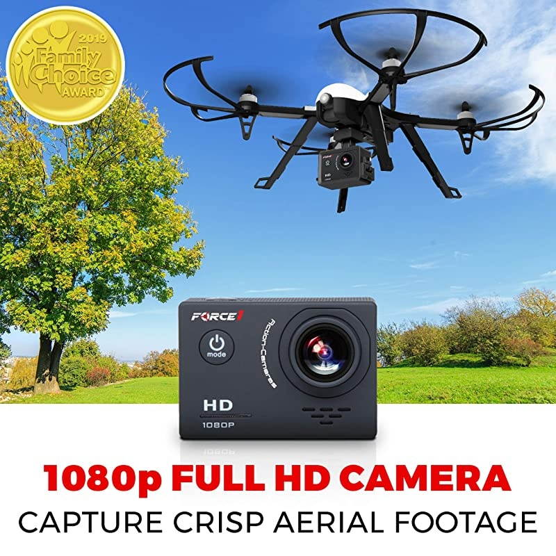 F100GP Drone with Camera for Adults GoPro Compatible RC Drone with 1080p HD Video Drone Camera Long Range Brushless Quadcopter with Remote Control 2 Drone Batteries 3 Drone Shells