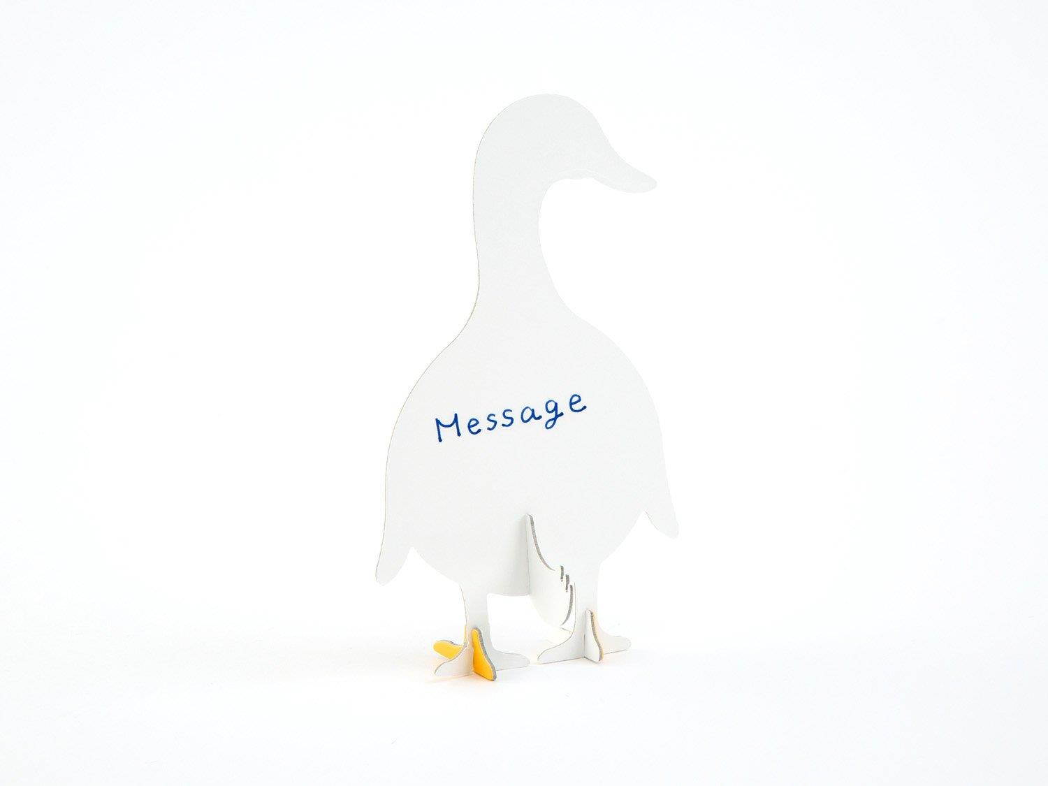 good morning, Standing Message Card, Post Animal/Duck