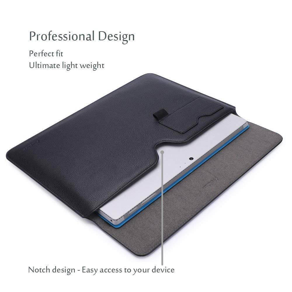 ProCase New Surface Pro Case/Surface Pro 4 3 Sleeve Case, 12 Inch Sleeve Bag Laptop Tablet Protective Cover for New Microsoft Surface Pro 2017 / Pro 4 3, Compatible with Type Cover Keyboard -Black