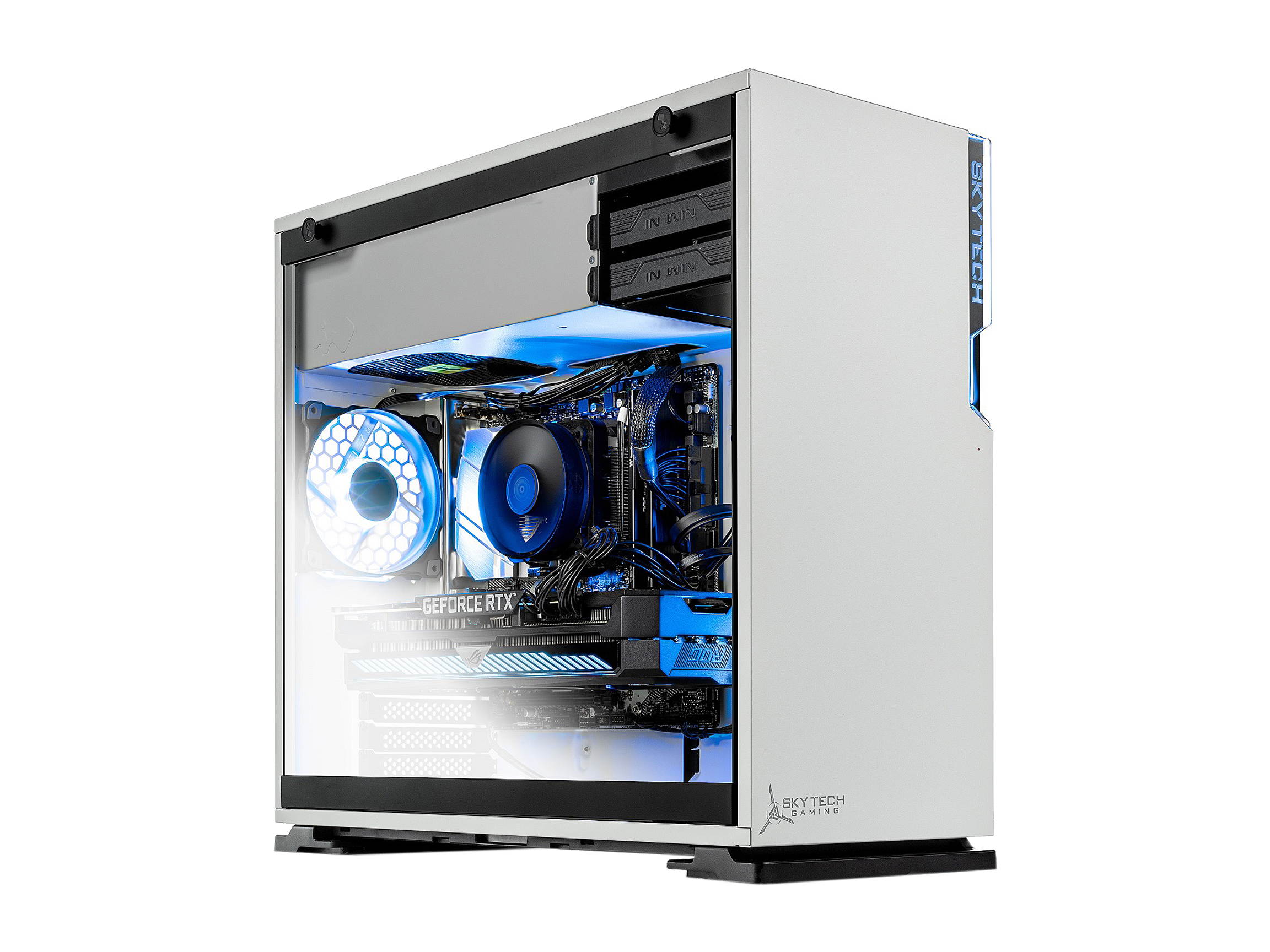 Skytech Shiva - AMD Ryzen 5 5600X - RTX 3080 - 16 GB DDR4 3200 - 1 TB SSD - B550M - 750W Gold PSU - AC WiFi - Windows 10 Home - Gaming Desktop