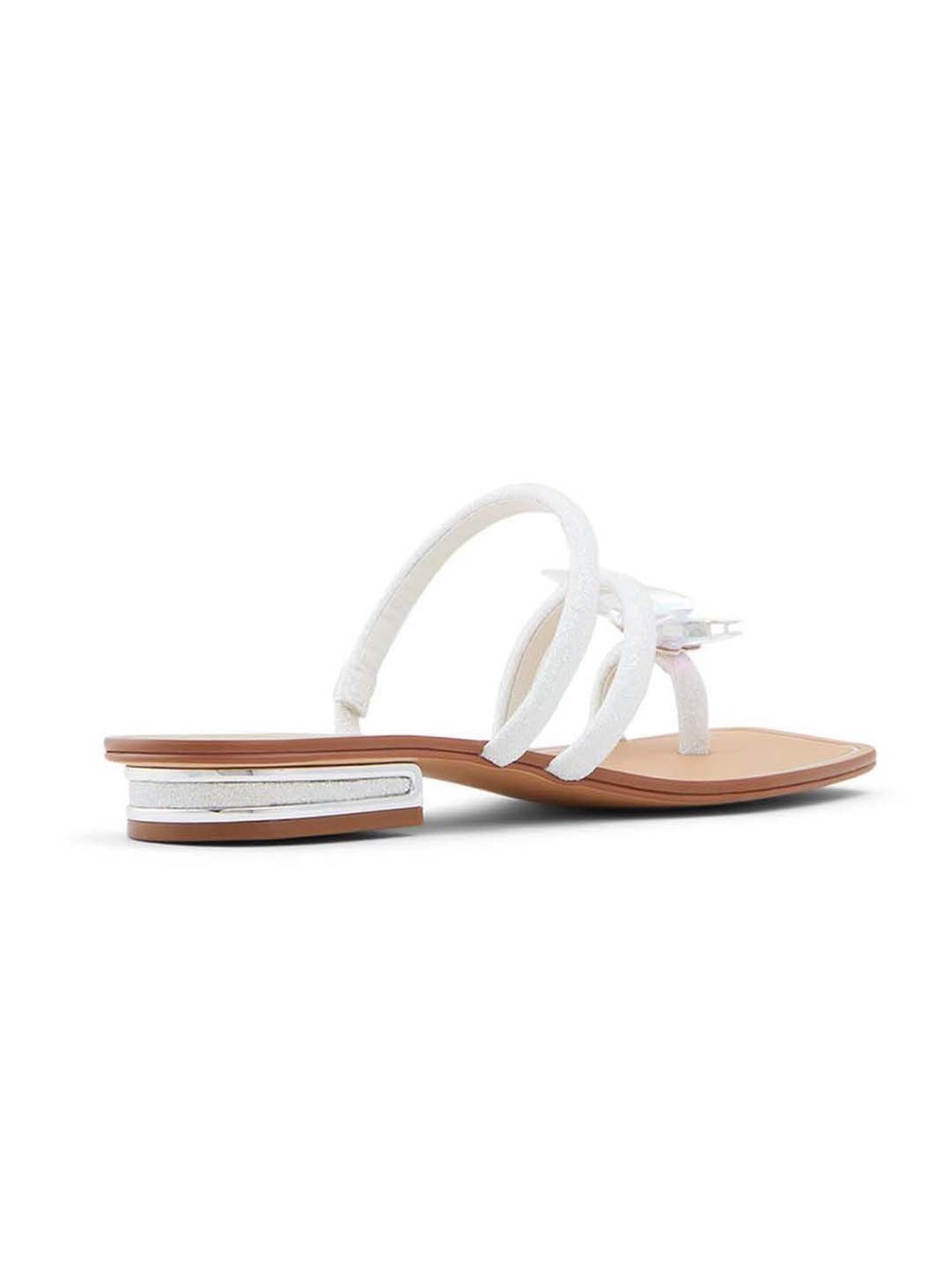 Aldo Women's Garberia White Toe Ring Sandals