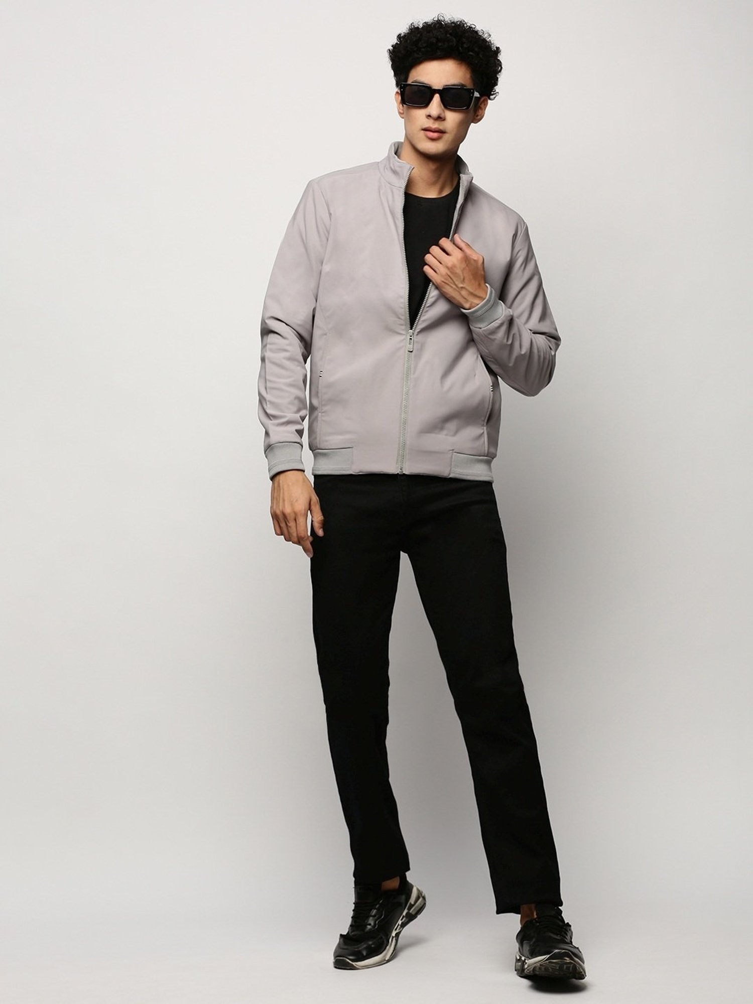 SHOWOFF Grey Slim Fit Jacket
