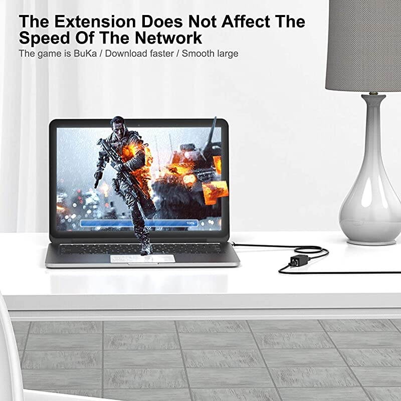 Ethernet Coupler Network Coupler for Cat7Cat6Cat5ecat5 Ethernet Cable Extender Connector Female Black 5 Packs