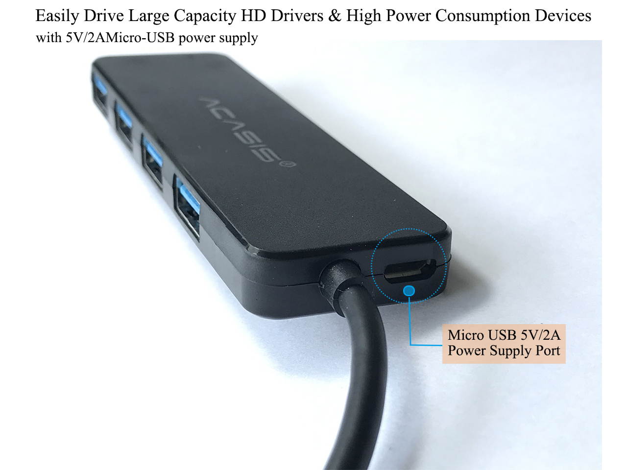 4 Port USB Hub,Type C USB 3.0 Hub,Premium Ultra Slim Laptop USB Spliter Plug and Play Hot Swapping Support, Compatible with Macbook,thinkpad,Windows Desktop PC and other Laptop Computer