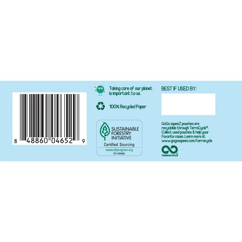 GoGo SqueeZ Happy TummieZ Organic Apple Raspberry Pear Yellow Carrot - 12.8oz/4ct