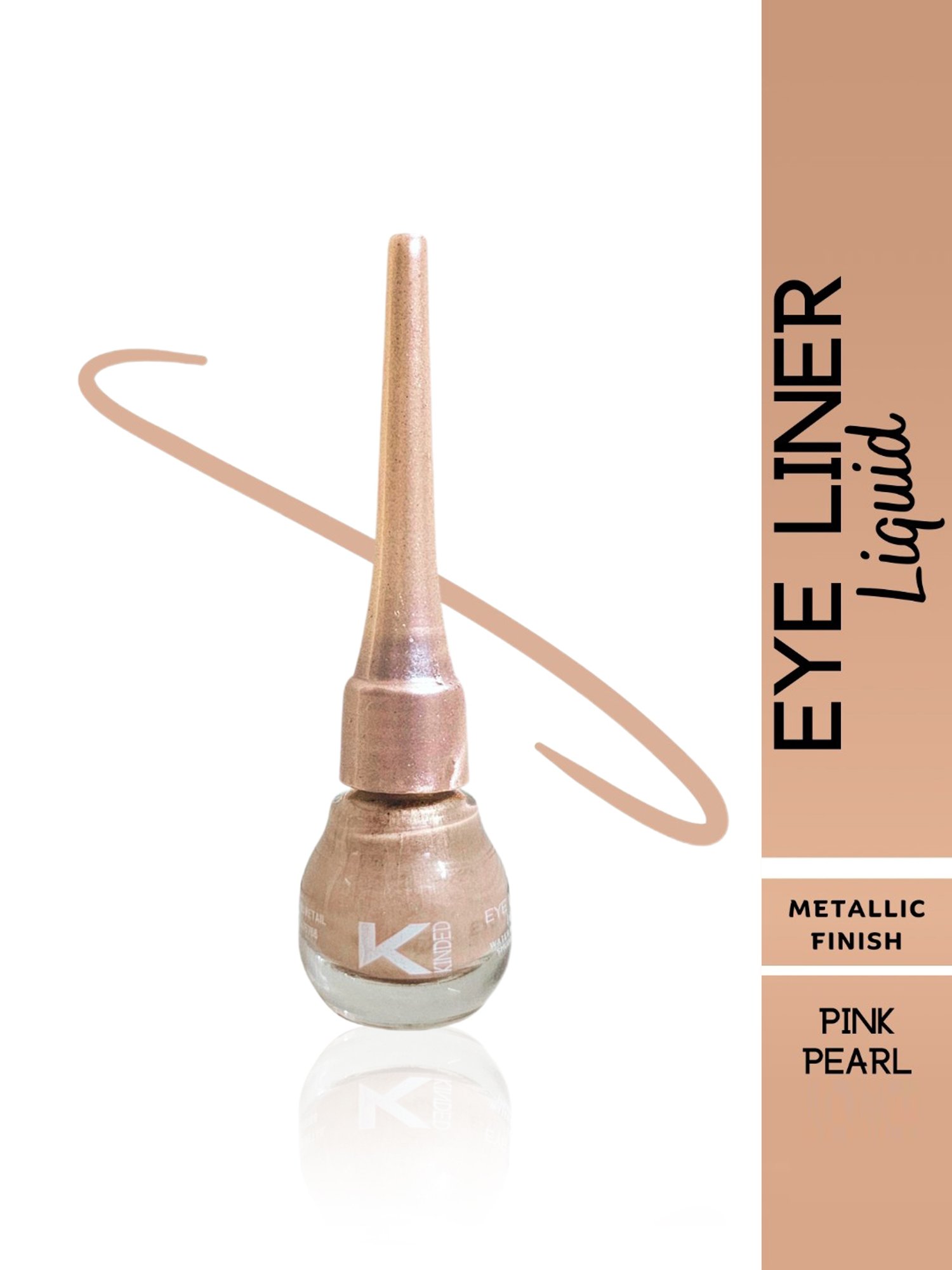 KINDED Liquid Eye Liner Golden Glaze & Greyish Silver Combo