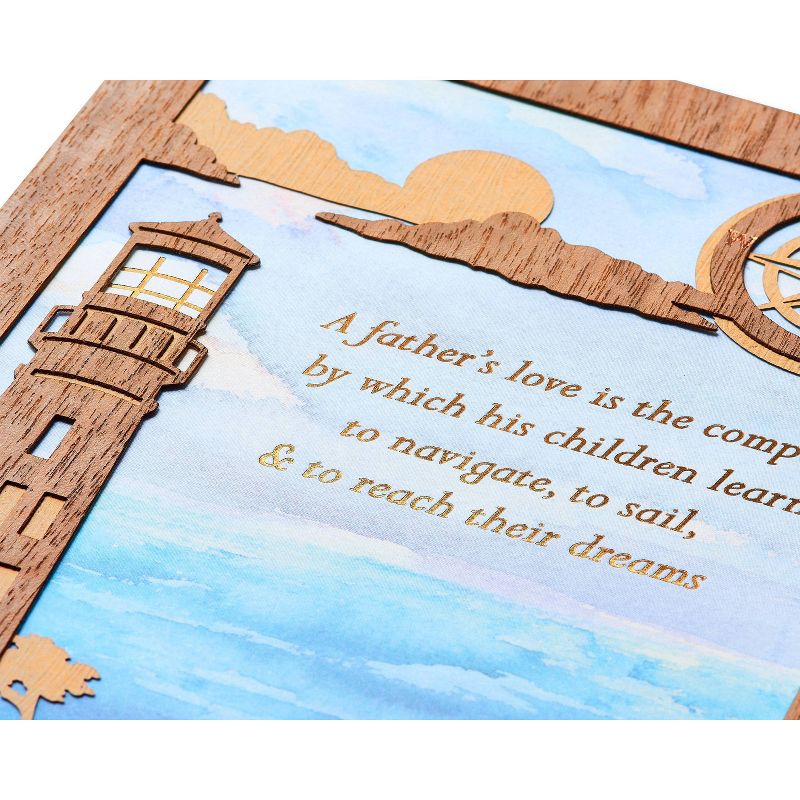 Father's Day Greeting Card Laser Cut Lighthouse - PAPYRUS
