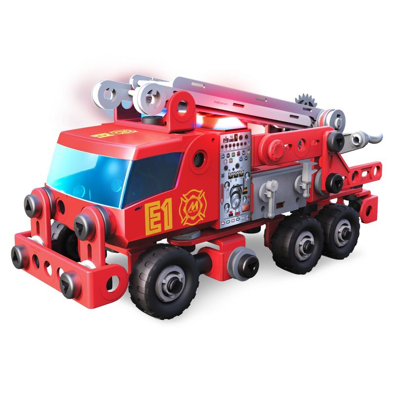 Erector by Meccano Discovery Rescue Fire Truck - Lights and Sounds STEAM Building  Kit