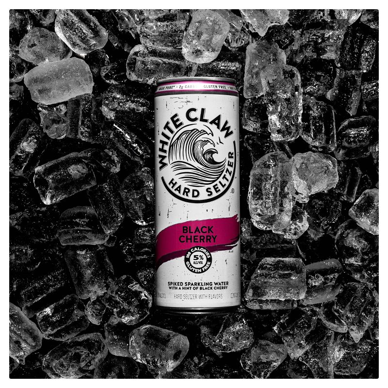 White Claw Black Cherry Hard Seltzer - 6pk/12 fl oz Slim Cans