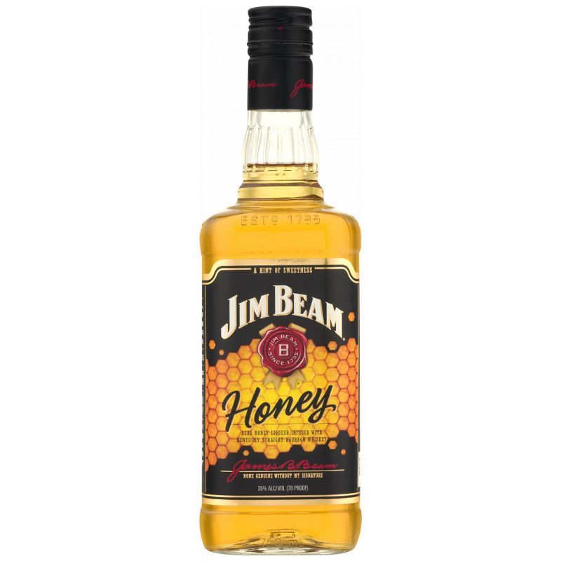 Jim Beam Honey Bourbon Whiskey - 750ml Bottle