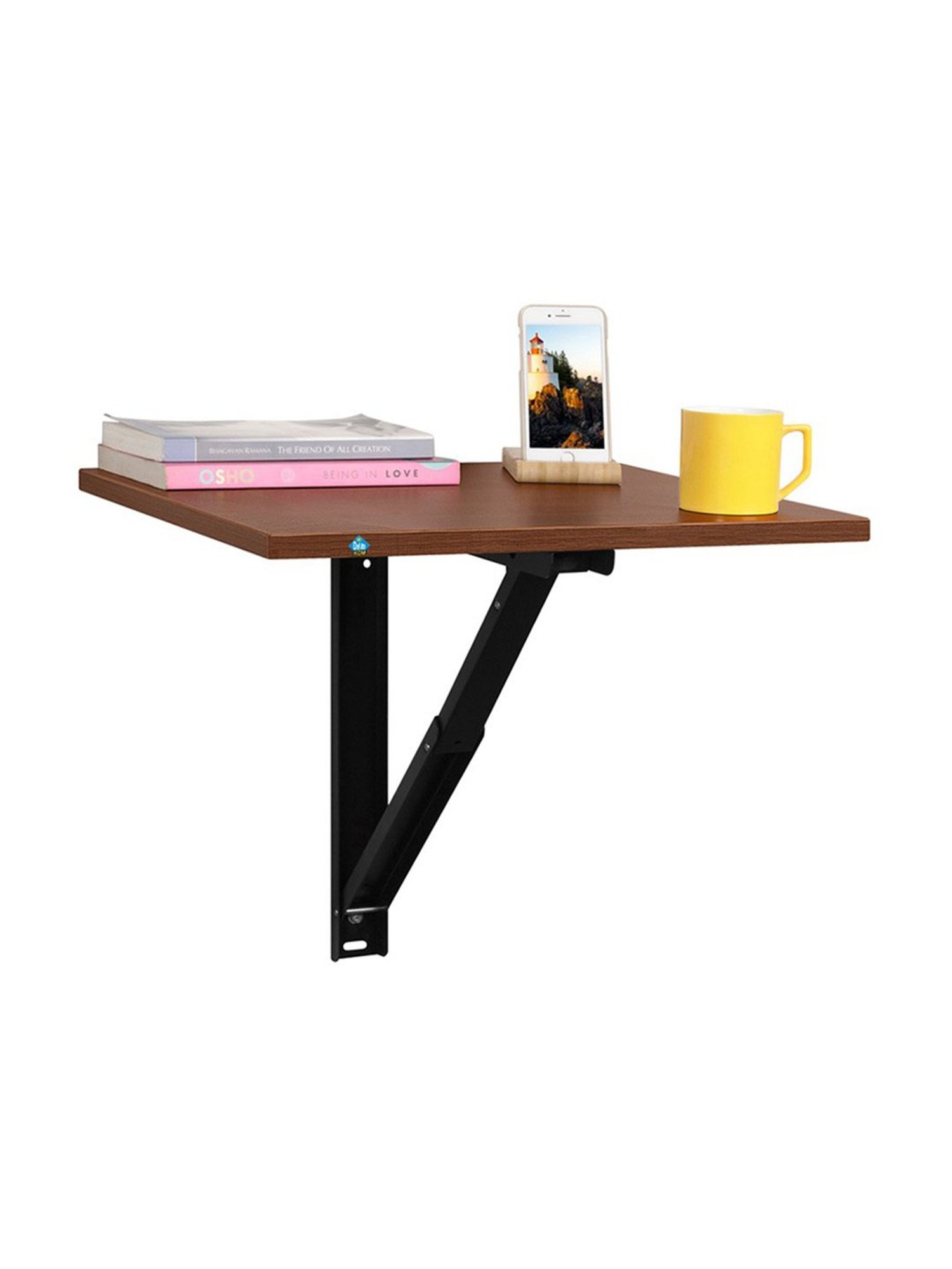 Delite Kom Air Acacia Dark Engineered Wood Side Table