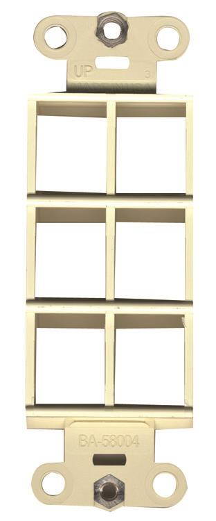 6 Hole Blank Decora Plate Black