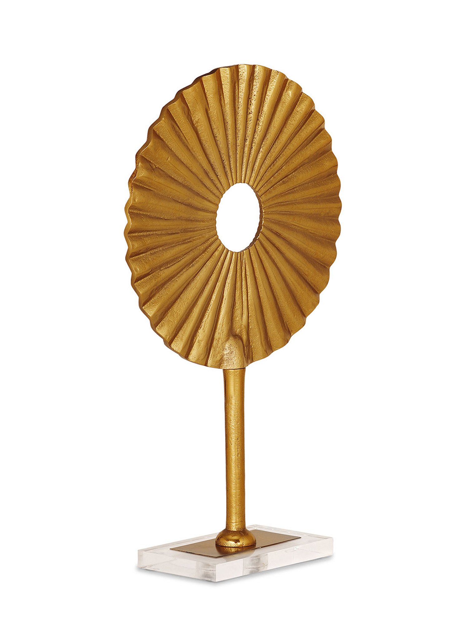 Pure Home and Living Gold Metal Textured Decor Objects