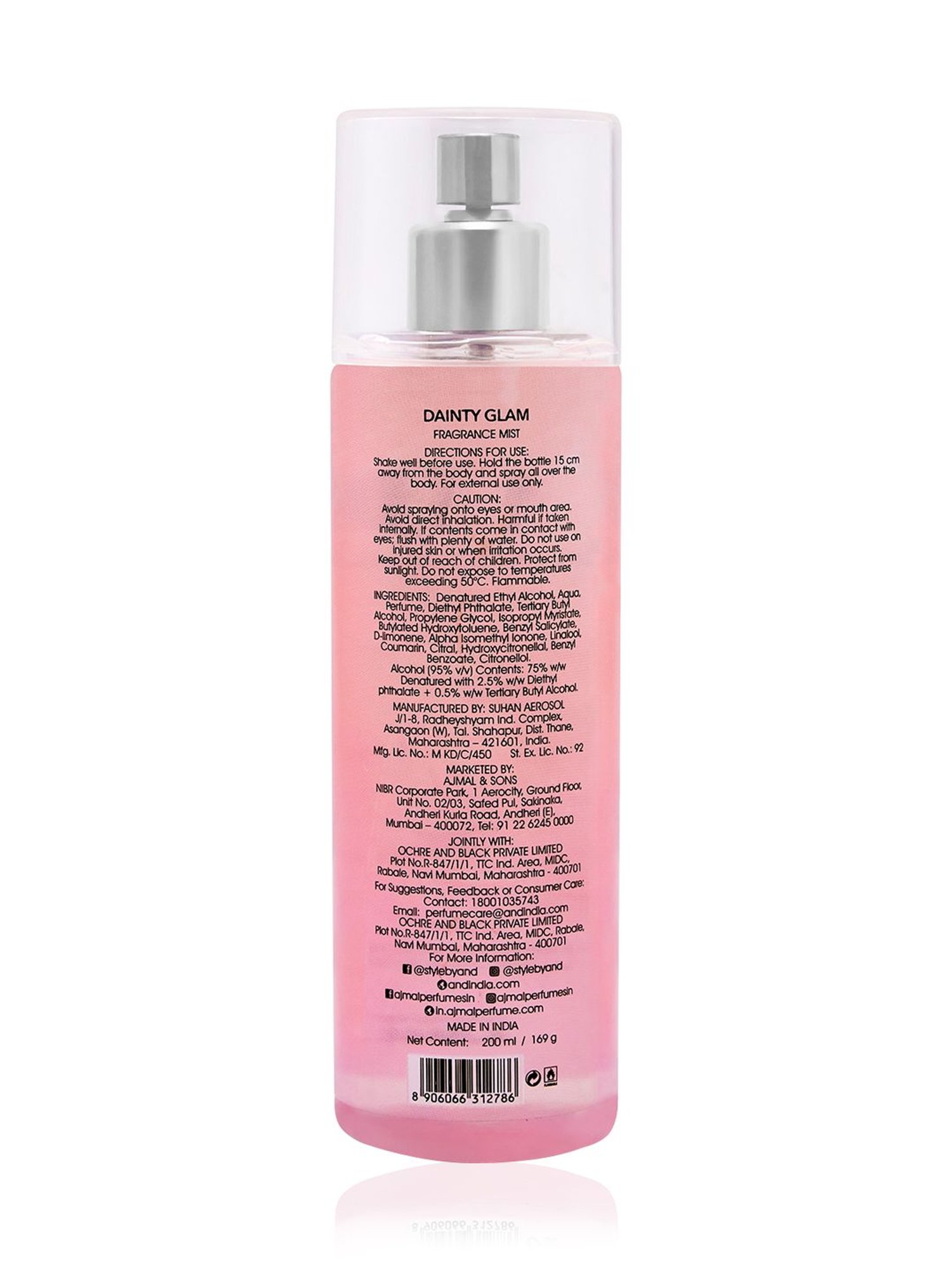 AND by Ajmal Dainty Glam Fragrance Mist for Women - Pack of 2