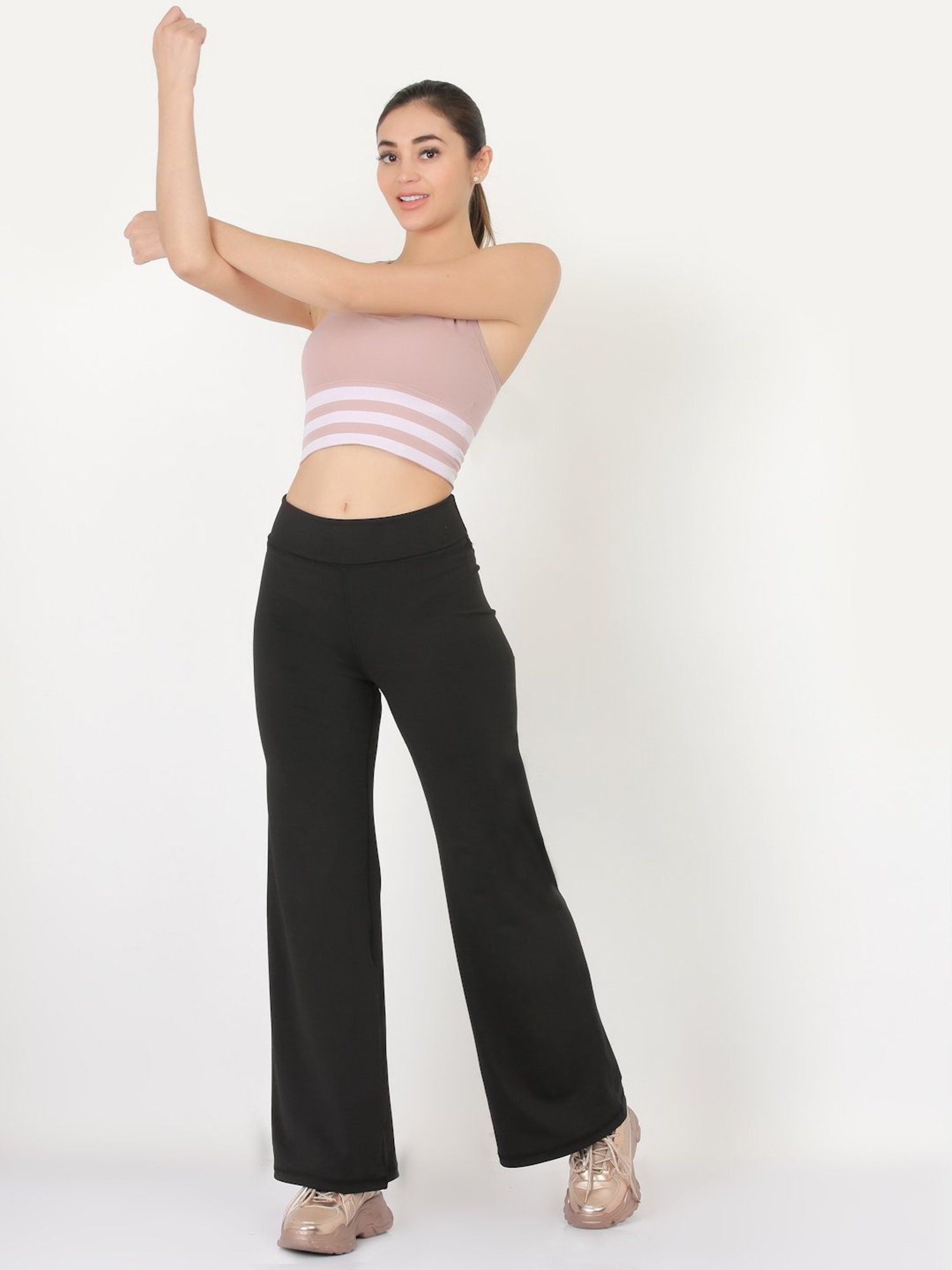 EVERDION Black High Rise Pants
