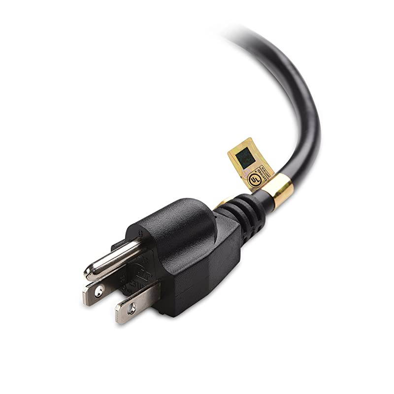 16 AWG Heavy Duty 3 Prong AC Power Extension Cord Power Extension in 50 Feet NEMA 515P to NEMA 515R