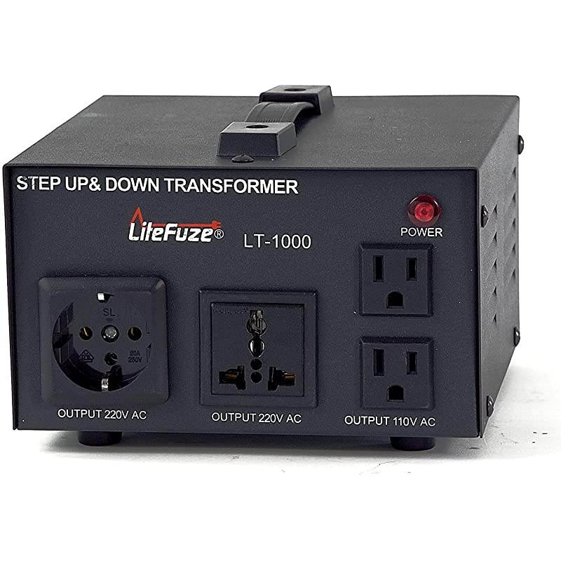 1000 Watt Voltage Converter Transformer by  - Step Up/Down - 110V/220V - Circuit Breaker Protection -Heavy Duty/ - Convertingbox Technology - Perfect Converter [5-Years Warranty]