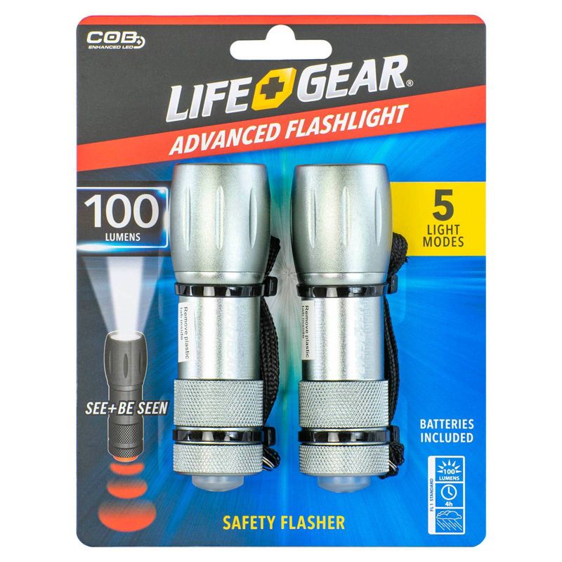 Life Gear 2pk LED Mini-Max 100 Lumens