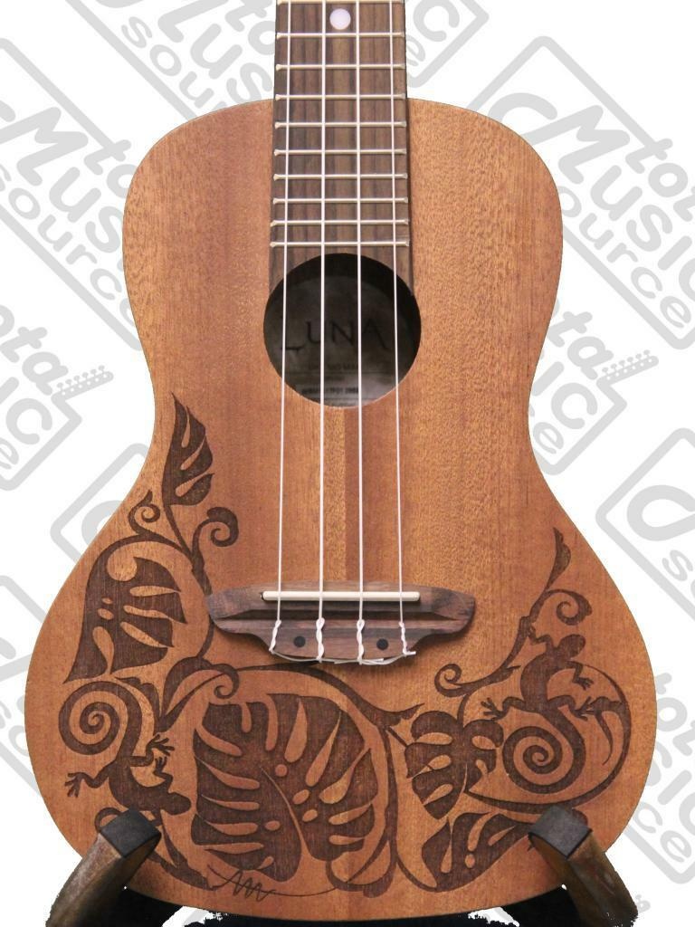 Luna Mahogany  Mo'o Concert Ukulele w/ Tuner & PC, UKE MO MAH PACK