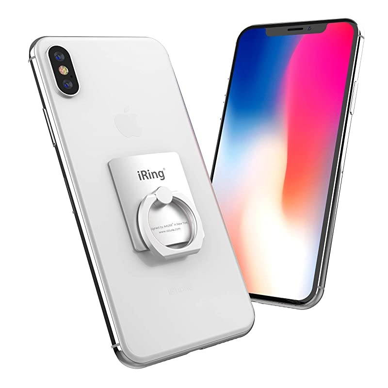 Original - Include Hook Mount for Wall or Car Cradle. AAUXX Cell Phone Ring Grip Finger Holder, Mobile Stand, Kickstand. iPhone, Android, Smartphones, Tablets.(Silver)&hellip;