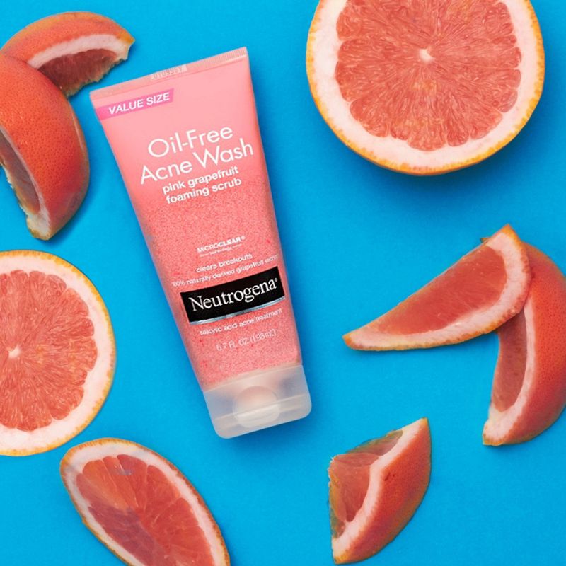 Neutrogena Oil-Free Acne Wash Pink Grapefruit Foaming Scrub - 4.2 fl oz